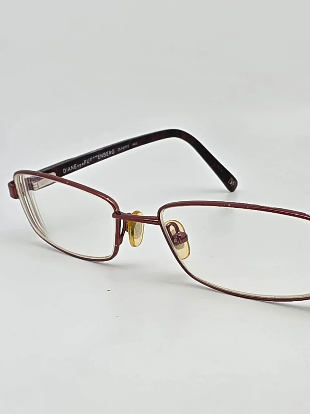 Diane Von Furstenberg DVF8003 641 Burgundy Eyeglasses Frame w Flexhinge and Case